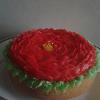 My mini rose flavoured buttercream rose cake