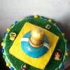 Brazilian world cup cake (passion fruit flavoured)