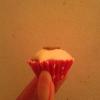 My Valentine's Day Red Velvet mini cupcakes topped with White Chocolate and a Milk chocolate heart