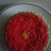 My mini rose flavoured buttercream rose cake