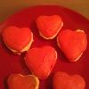 My Valentine's Day Cherry Macaroons filled with vanilla buttercream icing