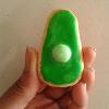My green lime easter egg biscuit