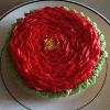 My mini rose flavoured buttercream rose cake