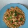 Made some Egg-fried Rice with Fish & Bacon