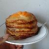 Made Caramalized Fruit Pancakes