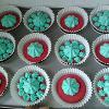 My Customiezd Hot Pink Lemon Cupcakes With Mint Green Bubblegum Frosting For One Of The Joint WInners Of My Come Dine With Me Competition