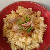 Made Macaroni Cheese (Fusili Cheese) With BBQ Chicken
