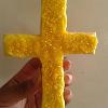 My yellow passionfruit cross easter biscuit