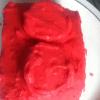 Red lego brick cake