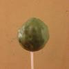 Avocado style cake pops(vanilla cake with a chocolate interior, and covered in white chocolate(the smoother ones) or icing).